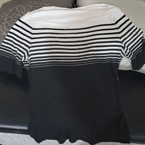 Black and white striped shirt